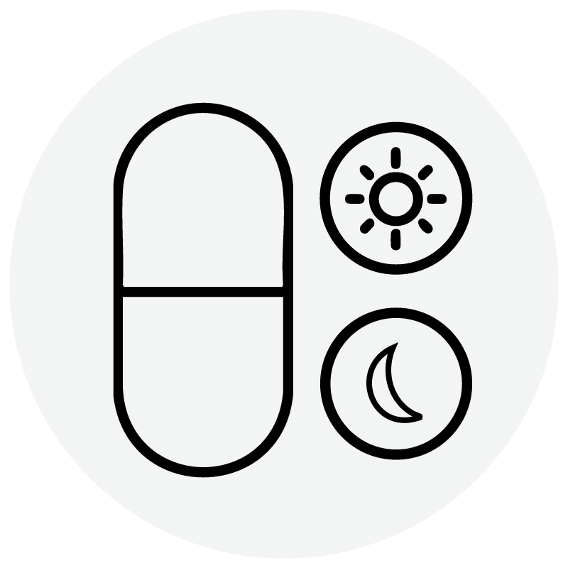 1 capsule in the morning and 1 at night after food